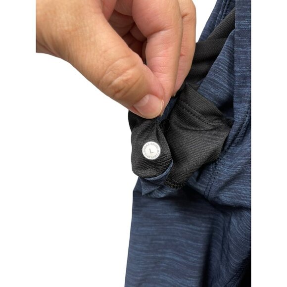 Lululemon Pace Breaker Short *Linerless 9" Heather Allover Iron Blue True Navy L - Picture 7 of 9